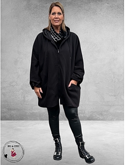 AKH Vest Zwart Capuchon